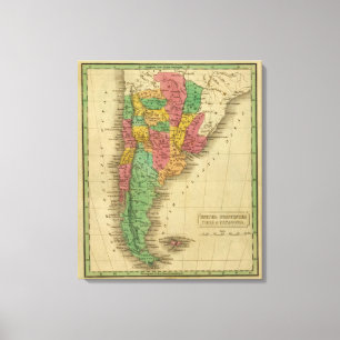 Vereinigte Provinzen, Chili, Patagonia Leinwanddruck