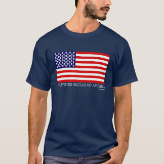 Vereinigte Schädel von Amerika T-Shirt