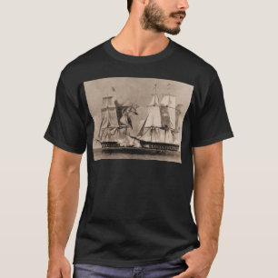 Vereinigte Staaten 1798, historisches US-Schiff T-Shirt