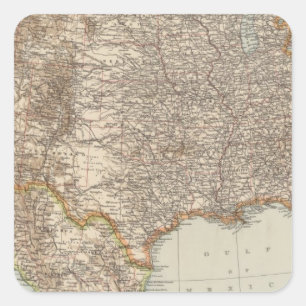 Vereinigte Staaten 39 Quadratischer Aufkleber