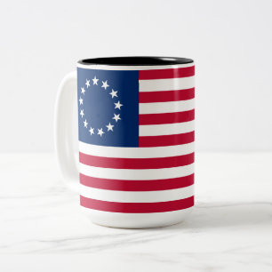 Vereinigte Staaten Betsy Ross Flagge Zweifarbige Tasse