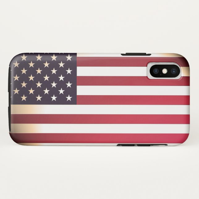 Vereinigte Staaten der amerikanischer Flagge Case-Mate iPhone Hülle (Rückseite (Horizontal))