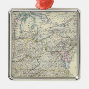 Vereinigte Staaten E Silbernes Ornament