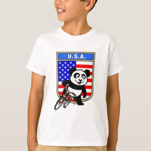 Vereinigte Staaten fahren Panda T-Shirt
