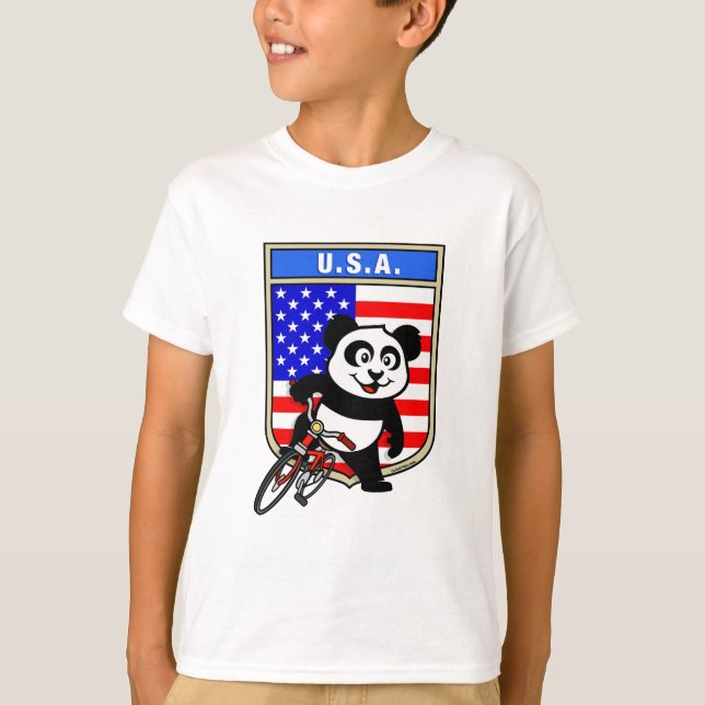 Vereinigte Staaten fahren Panda T-Shirt (Vorderseite)