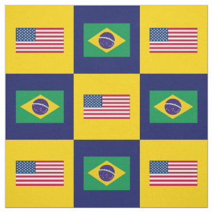 Vereinigte Staaten kennzeichnen, Brasilien-Flagge Stoff