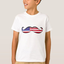 Vereinigte Staaten kennzeichnen Schnurrbart T-Shirt