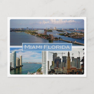 Vereinigte Staaten - Miami Florida - Postkarte