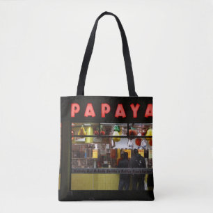 Vereinigte Staaten, New York. Gray's Papaya: Fenst