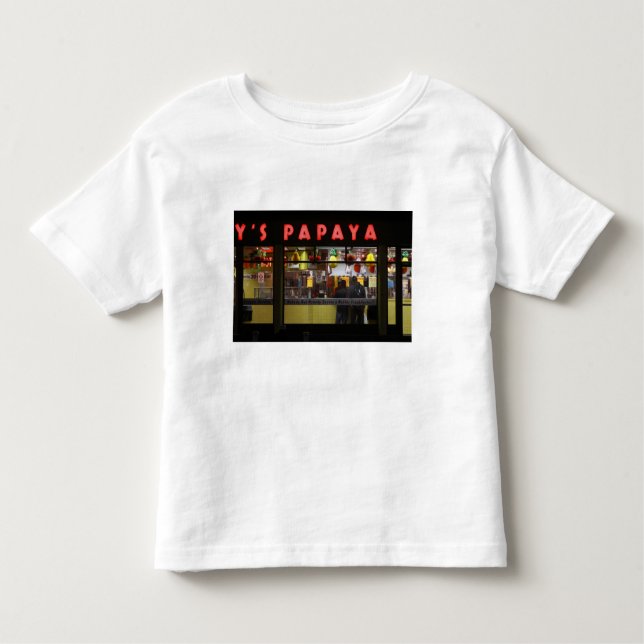 Vereinigte Staaten, New York. Papaya: Fenster Kleinkind T-shirt (Vorderseite)
