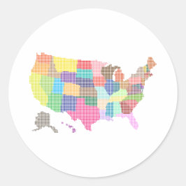 VEREINIGTE STAATEN - Sondergeschenk für Touristen Runder Aufkleber