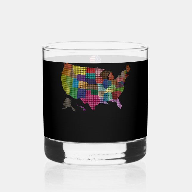 VEREINIGTE STAATEN - Sondergeschenk für Touristen Whiskyglas (Rückseite)