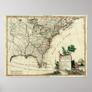 Vereinigte Staaten und Kanada Poster