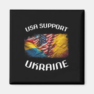 Vereinigte Staaten Unterstützen Ukraine Stand Usa Magnet