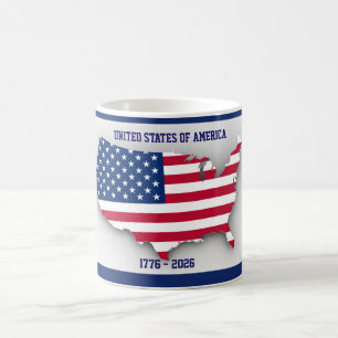 VEREINIGTE STAATEN VON AMERIKA 1776-2026 Jubiläum Kaffeetasse