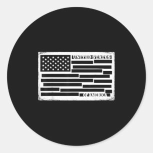 Vereinigte Staaten von Amerika Dokument zensierte Runder Aufkleber