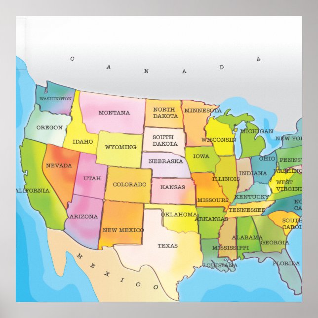 Vereinigte Staaten von Amerika Poster (Vorne)