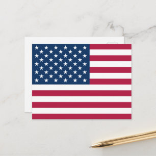 Vereinigte Staaten von Amerika USA-Flagge patrioti Feiertagspostkarte