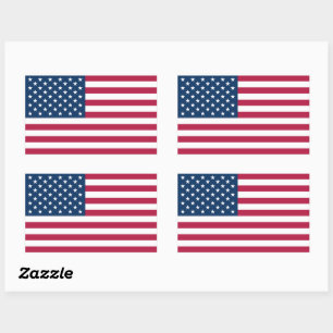 Vereinigte Staaten von Amerika USA-Flagge patrioti Rechteckiger Aufkleber