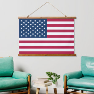 Vereinigte Staaten von Amerika USA-Flagge patrioti Wandteppich Mit Holzrahmen