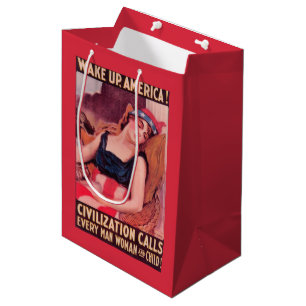 Vereinigte Staaten von Amerika Werbeplakat aus dem Mittlere Geschenktüte