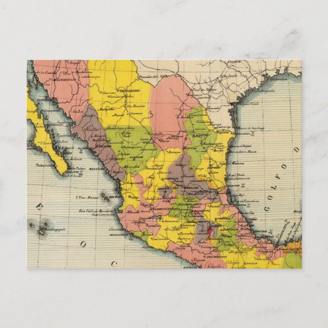 Vereinigte Staaten von Mexiko 2 Postkarte (Vorderseite)