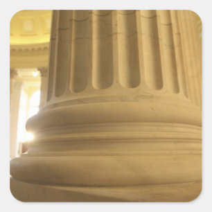 Vereinigte Staaten, Washington, D.C. Eine Säule in Quadratischer Aufkleber