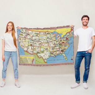 Vereinigte Staaten zeichnen - amerikanisches Erbe Decke