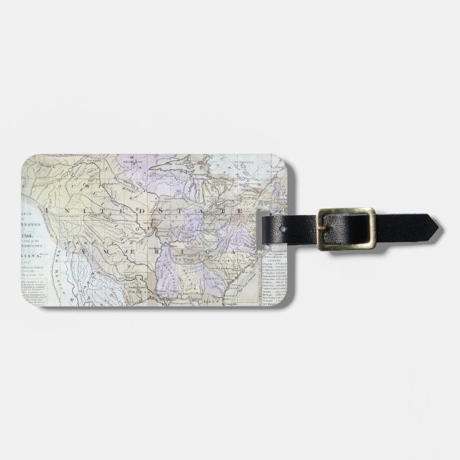 VEREINIGTE STAATEN ZEICHNEN, c1812 auf Gepäckanhänger (Vorderseite horizontal)