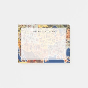 Vereinigte Staaten zeichnen - Ferien und Spiel auf Post-it Klebezettel