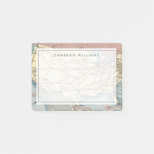 Vereinigte Staaten zeichnen Schiff das Skyway übe Post-it Klebezettel