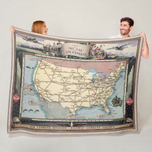 Vereinigte Staaten zeichnen Schiff das Skyway über Fleecedecke