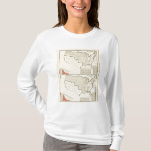 Vereinigte Staaten zwei Farbe lithographierte T-Shirt