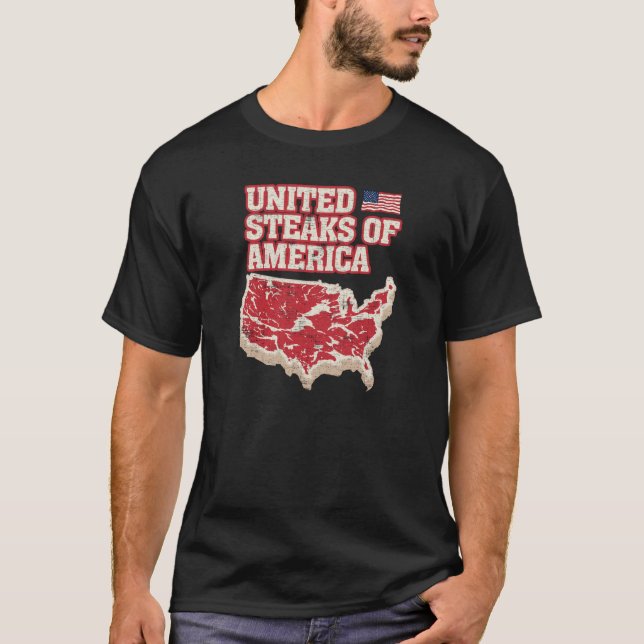 Vereinigte Steaks von Amerika T-Shirt (Vorderseite)