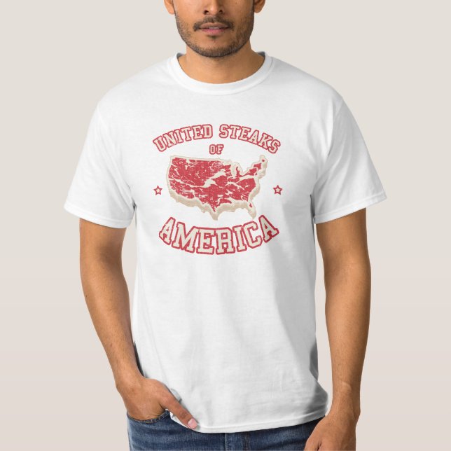 Vereinigte Steaks von Amerika T-Shirt (Vorderseite)