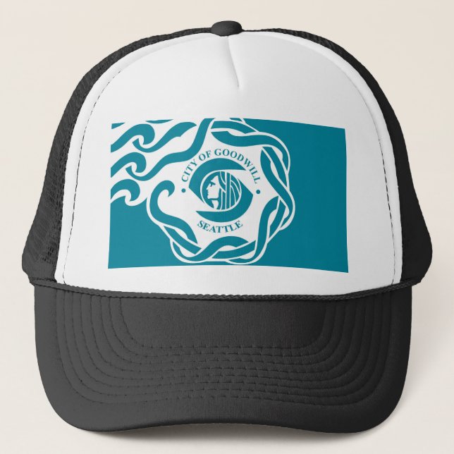 vereinigter Staat Amerika Washington Seattle-Stadt Truckerkappe (Vorderseite)