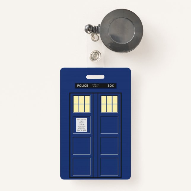 Vereinigtes Königreich - Blue Police Public Call B Ausweis (Vorderseite mit Rechteck)