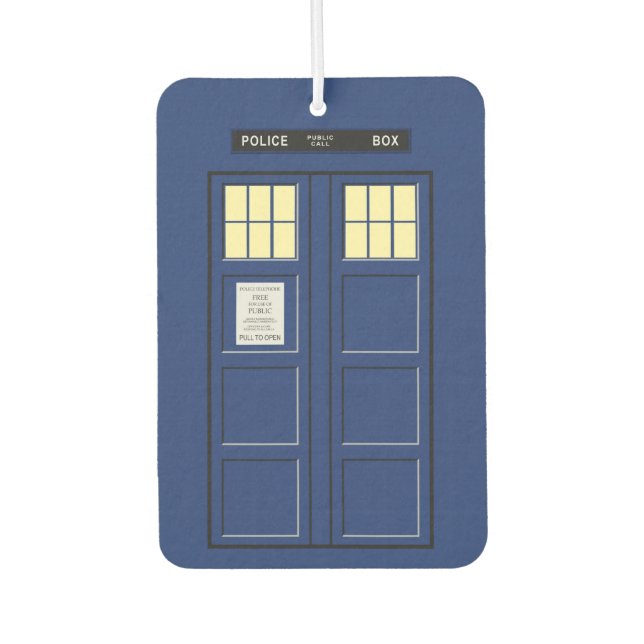 Vereinigtes Königreich - Blue Police Public Call B Autolufterfrischer (Vorderseite)