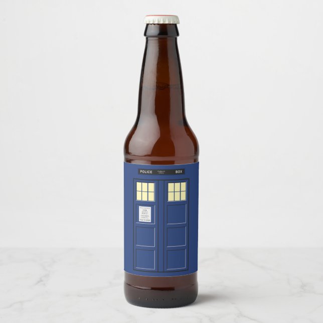 Vereinigtes Königreich - Blue Police Public Call B Bierflaschenetikett (Vorderseite)