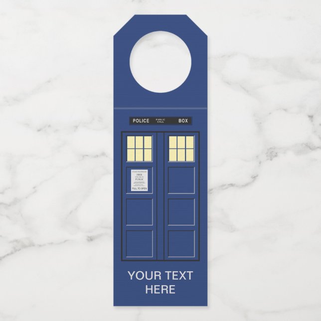 Vereinigtes Königreich - Blue Police Public Call B Flaschenanhänger (Vorderseite)