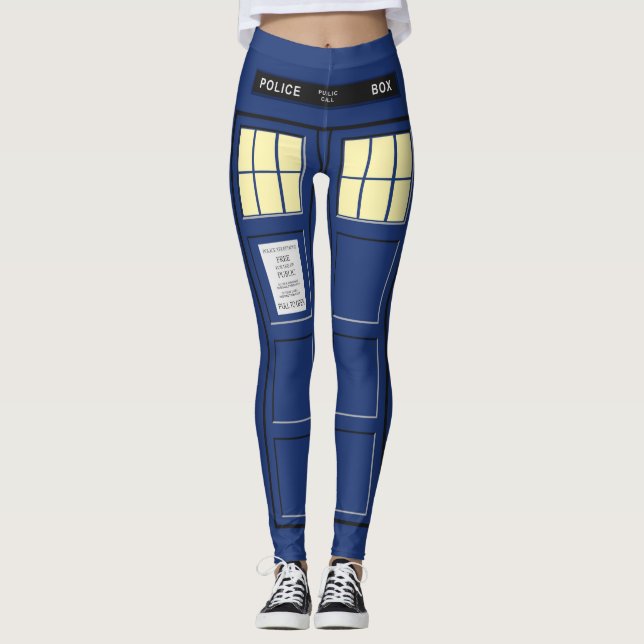 Vereinigtes Königreich - Blue Police Public Call B Leggings (Vorderseite)