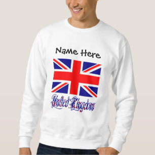 Vereinigtes Königreich Britische Flagge Schwarz Pe Sweatshirt