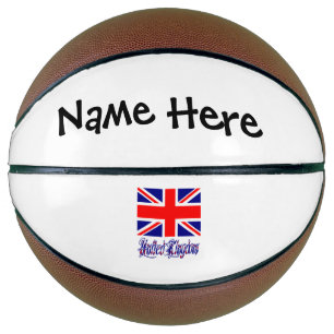 Vereinigtes Königreich Britische Flagge Schwarze P Basketball
