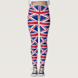 Vereinigtes Königreich (Britische Flagge) (Union J Leggings<br><div class="desc">Dieses Design zeichnet sich durch die nationale Flagge des Vereinigten Königreichs, die auch als Union Jack bekannt ist. Die Flagge ist auch als Königliche Gewerkschaft-Flagge in Kanada bekannt. Es stammt aus dem frühen 17. Jahrhundert, als James I die englischen und irischen Thronen geerbt hatte, die es ihm ermöglichten, England, Irland...</div>