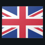 Vereinigtes Königreich (Britische Flagge) (Union J Notizblock<br><div class="desc">Dieses Design zeichnet sich durch die nationale Flagge des Vereinigten Königreichs, die auch als Union Jack bekannt ist. Die Flagge ist auch als Königliche Gewerkschaft-Flagge in Kanada bekannt. Es stammt aus dem frühen 17. Jahrhundert, als James I die englischen und irischen Thronen geerbt hatte, die es ihm ermöglichten, England, Irland...</div>