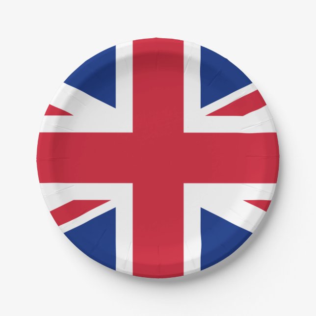 Vereinigtes Königreich (Britische Flagge) (Union J Pappteller (Vorderseite)