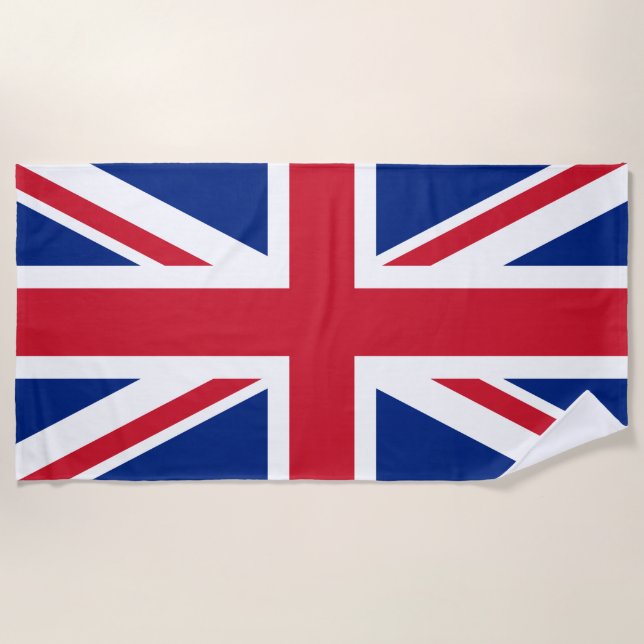 Vereinigtes Königreich (Britische Flagge) (Union J Strandtuch (Vorderseite)