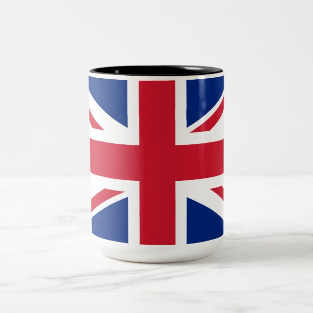 Vereinigtes Königreich (Britische Flagge) (Union J Zweifarbige Tasse (Mittel)