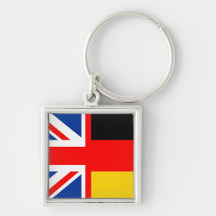 Vereinigtes Königreich Deutsch Halbfahne englische Schlüsselanhänger