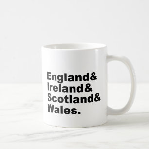 Vereinigtes Königreich England Irland Schottlan Kaffeetasse